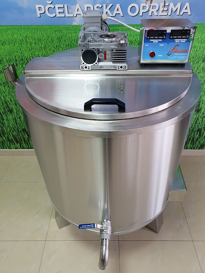Duplikator za vosak 250 l - Troslojni - Inox - 3